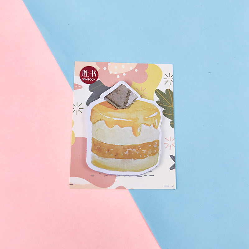 Wholesale 10PCS Cartoon Cake Paper Post-it Notes